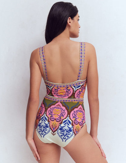 Clean Sweetheart Swimsuit-Multi, Ornamental Garden