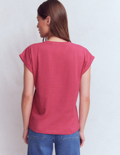 Turn Back T-shirt-Pink Blush