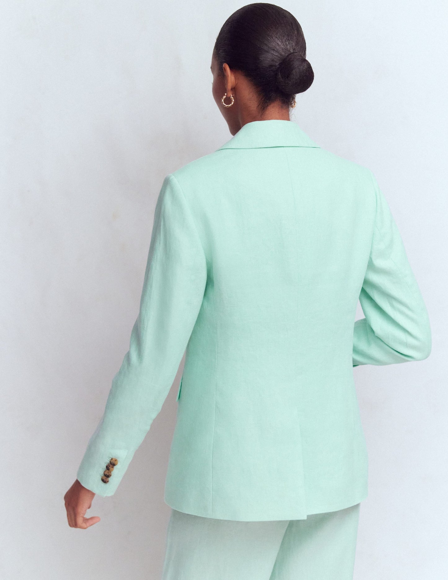 Stamford Linen Blazer-Spearmint