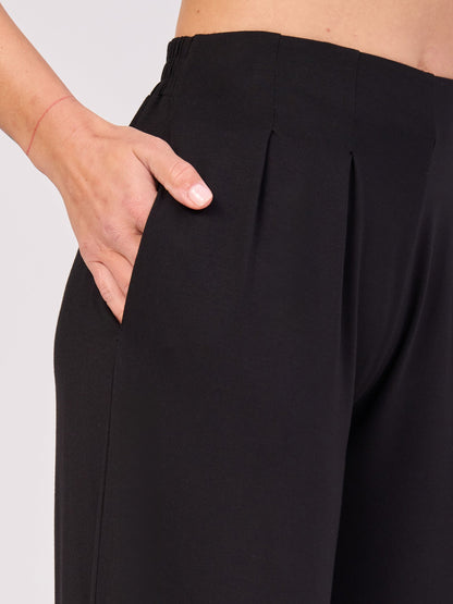 Emery Wide Leg Pants - Black