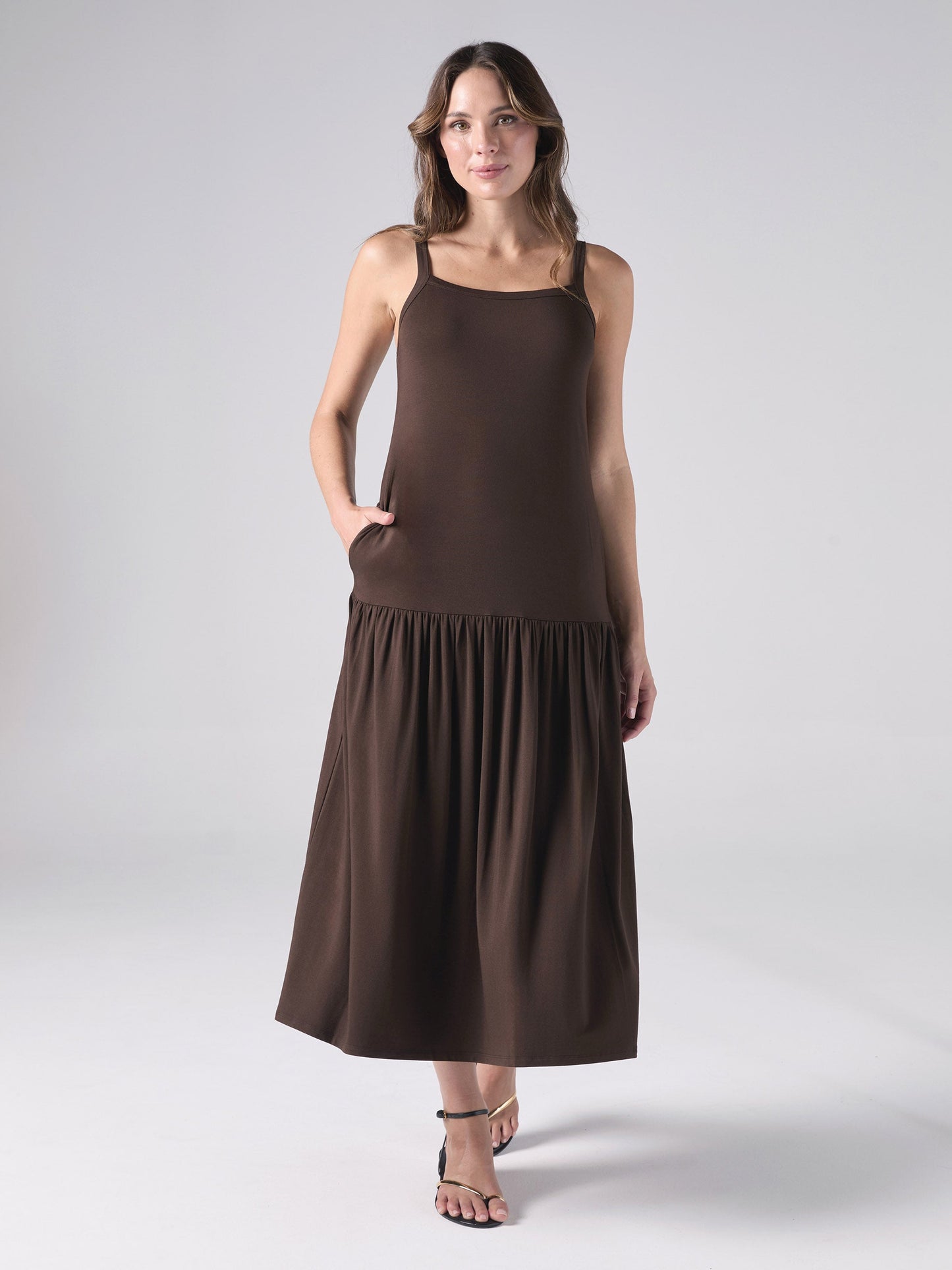 Alma Dress - Coffee Bean