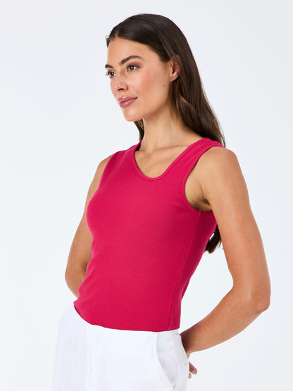 Riva Rib Tank - Cerise