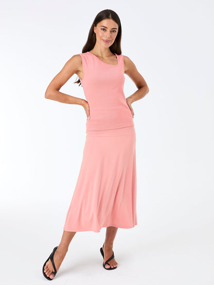 Riva Rib Tank - Apricot