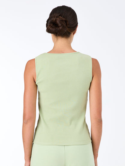 Riva Rib Tank - Matcha
