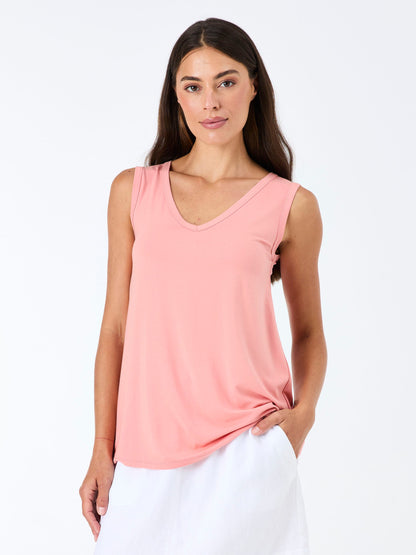 V Neck Swing Top - Apricot
