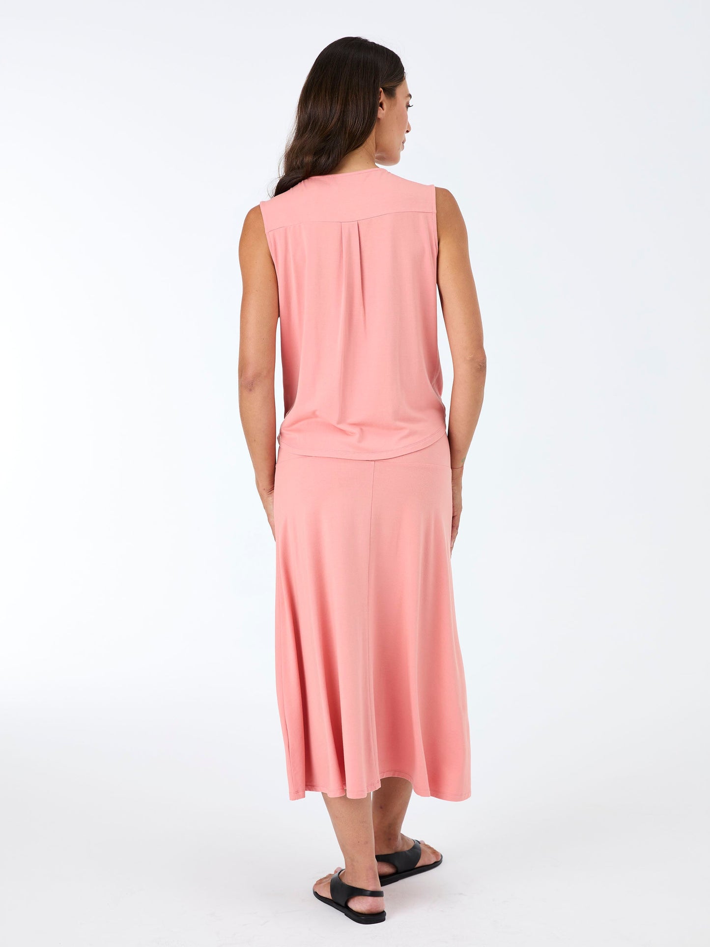 Athena Drape Top - Apricot