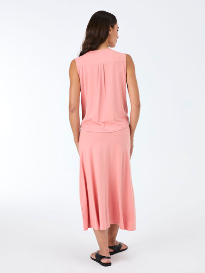 Athena Drape Top - Apricot