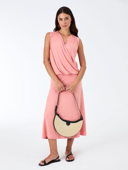 Athena Drape Top - Apricot