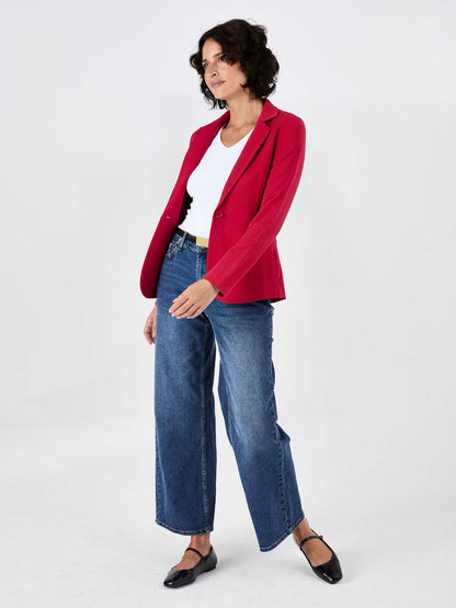 The Classic Jacket - Cherry