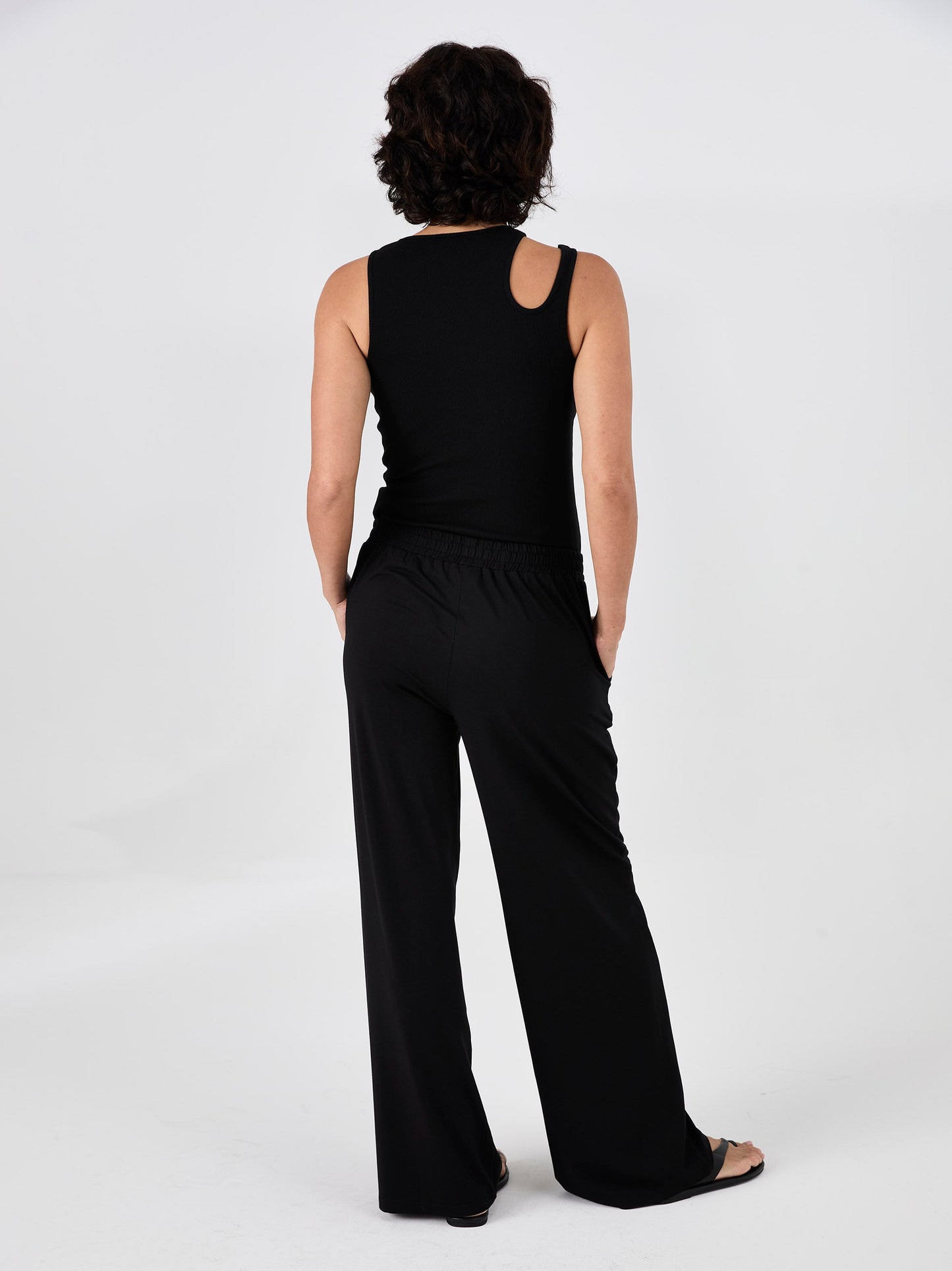 Emery Wide Leg Pants - Black
