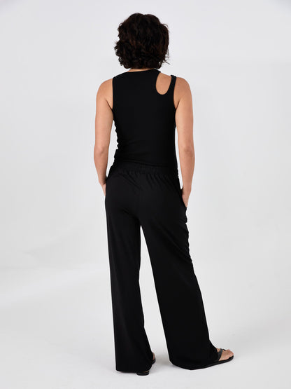 Emery Wide Leg Pants - Black