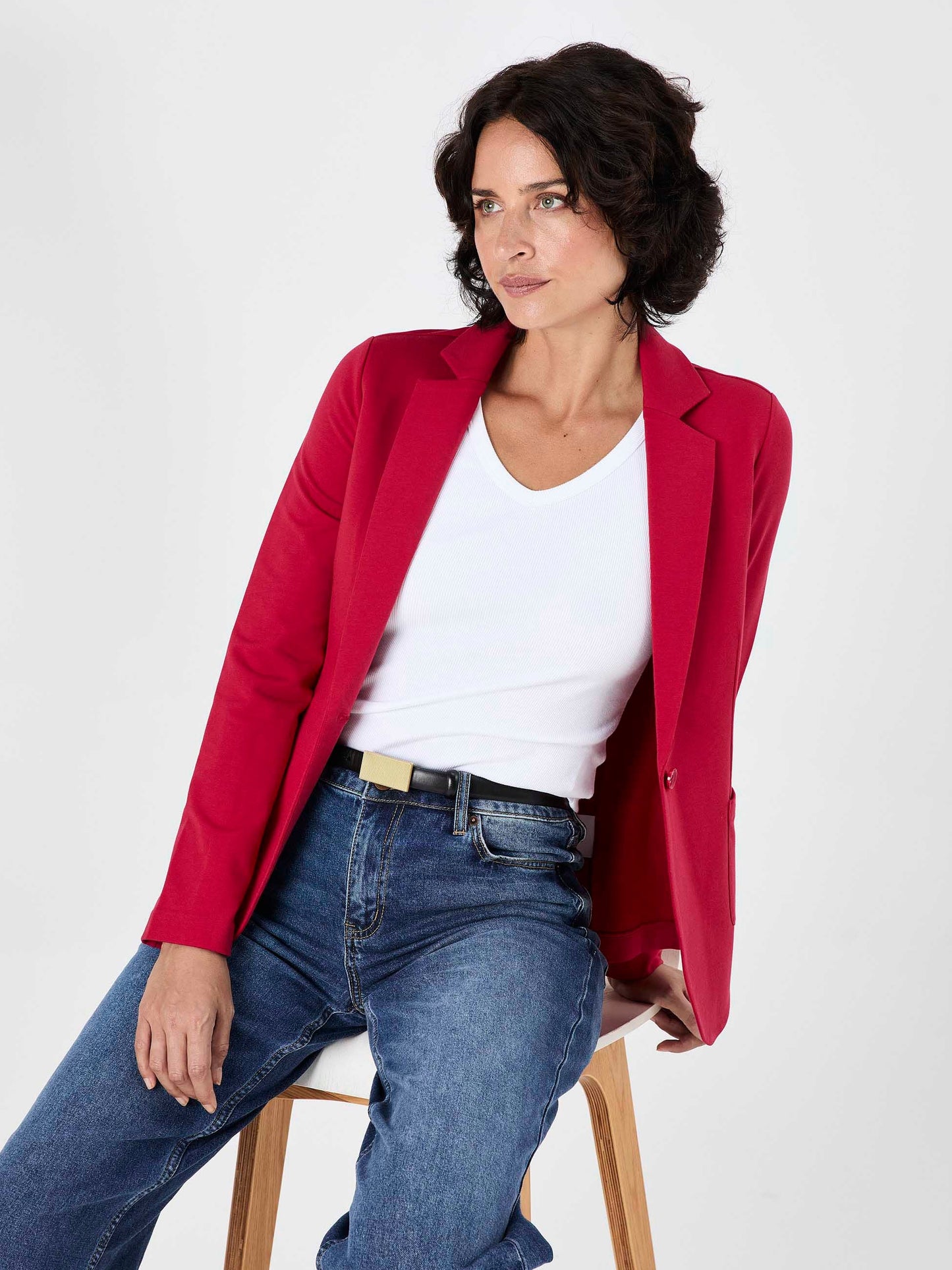 The Classic Jacket - Cherry