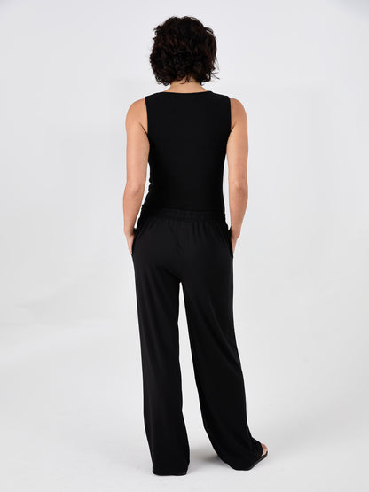 Riva Rib Tank - Black