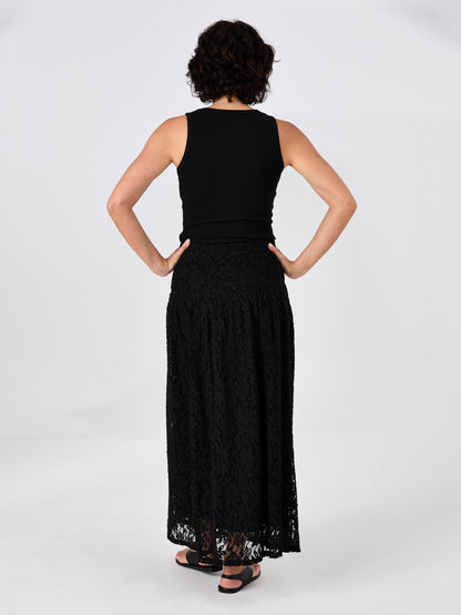 Chantelle Lace Skirt - Black