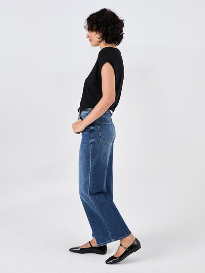 Modal Luxe Layer Tee - Black