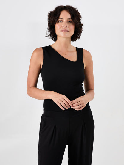 Riva Rib Tank - Black