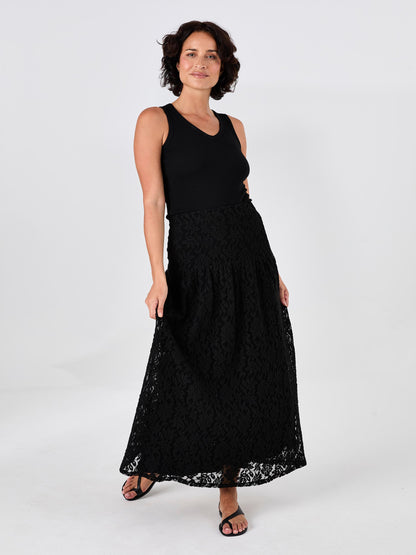Chantelle Lace Skirt - Black