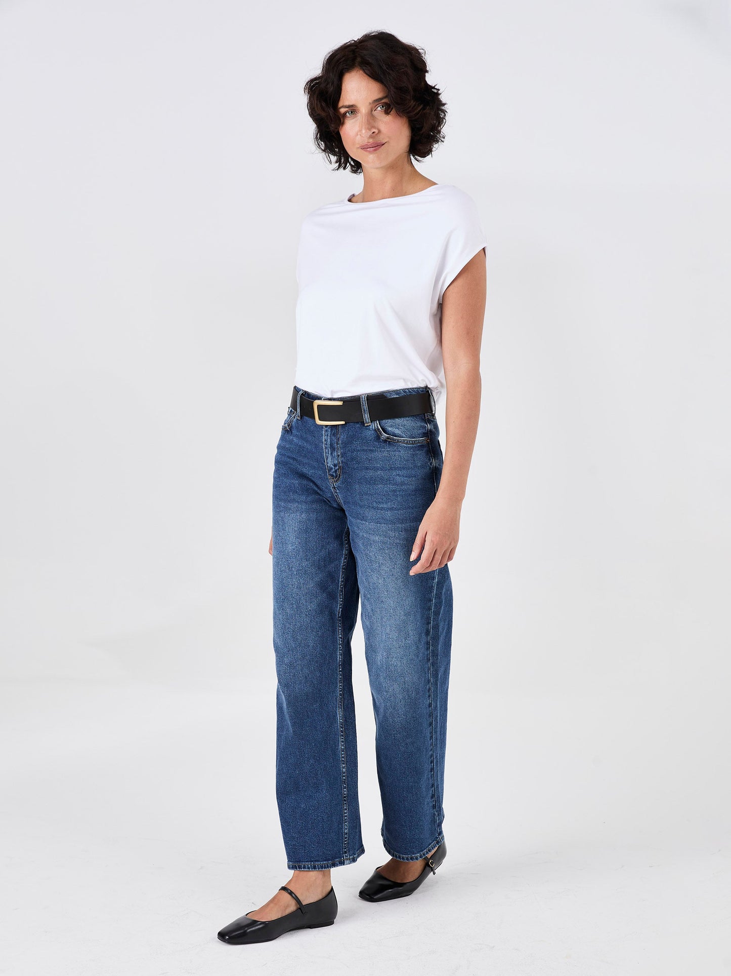 Modal Luxe Layer Tee - White
