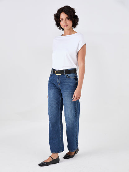 Modal Luxe Layer Tee - White