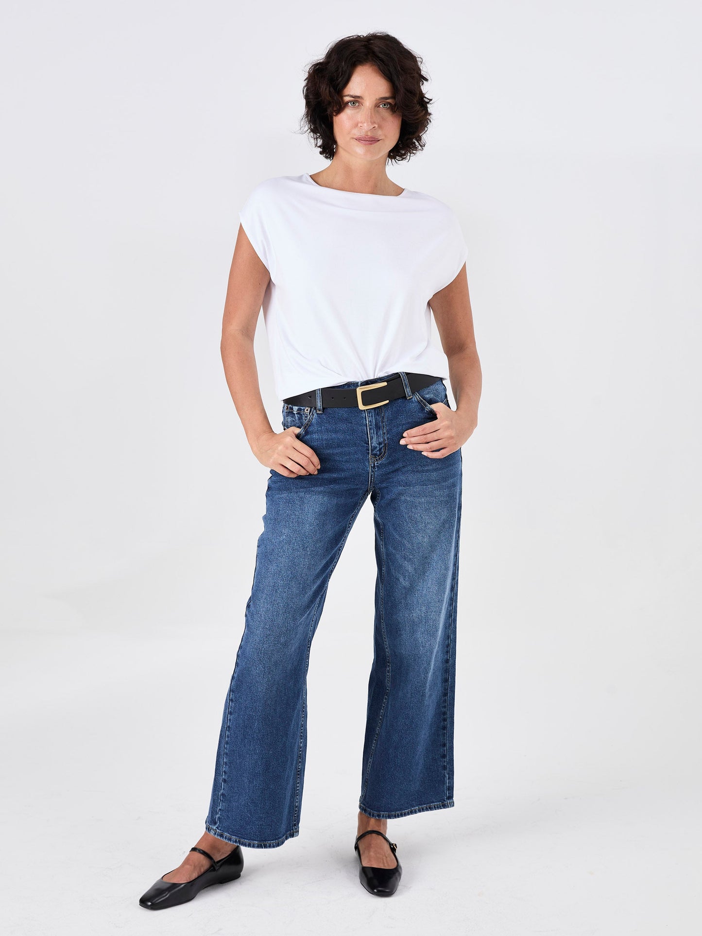 Modal Luxe Layer Tee - White