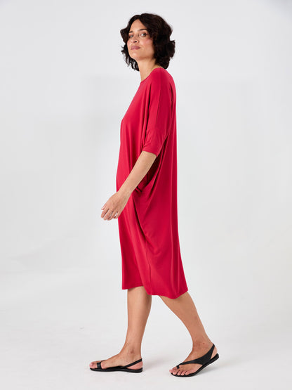 Easy Flow Dress - Cherry