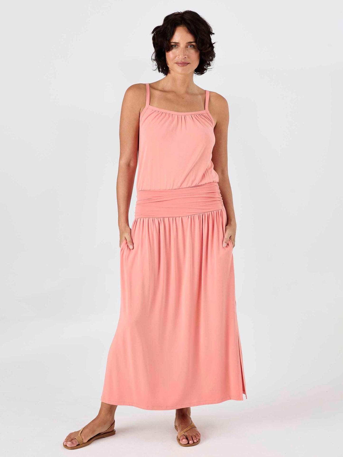Imogen Dress - Apricot