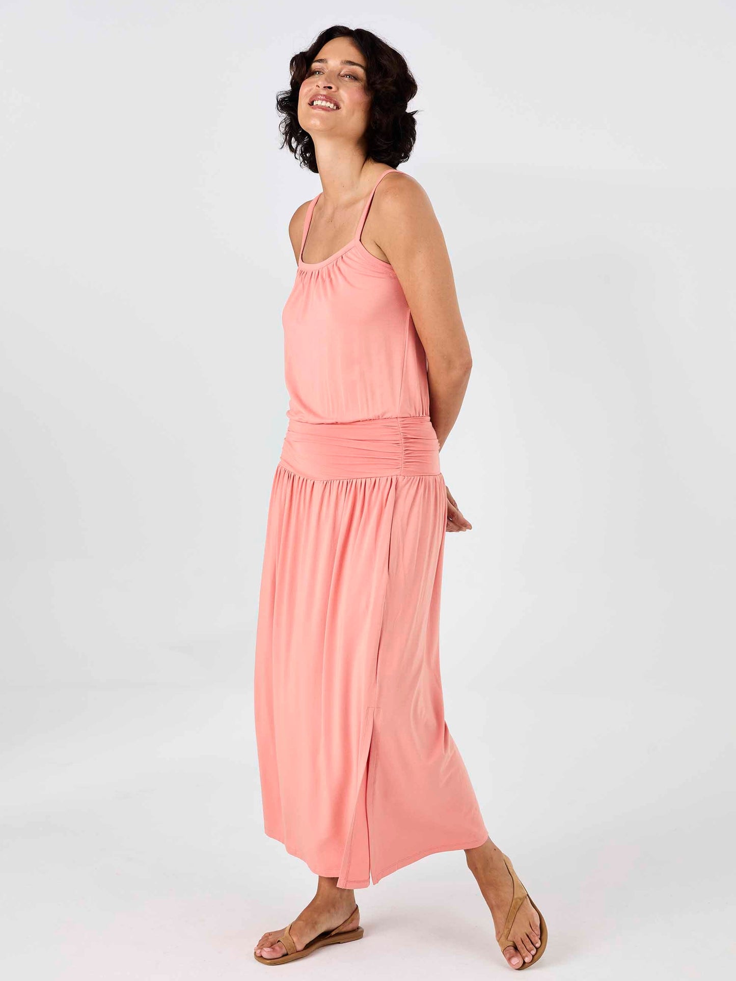 Imogen Dress - Apricot