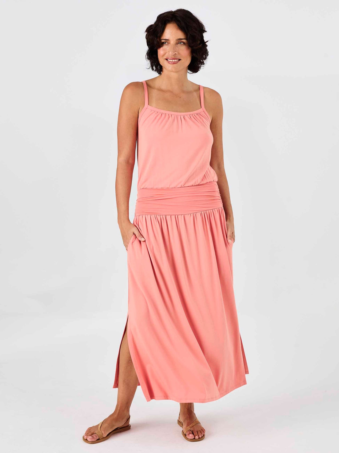 Imogen Dress - Apricot