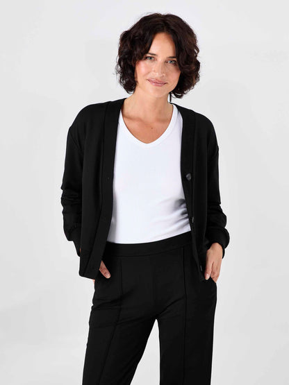 Leighton Sweat Top - Black