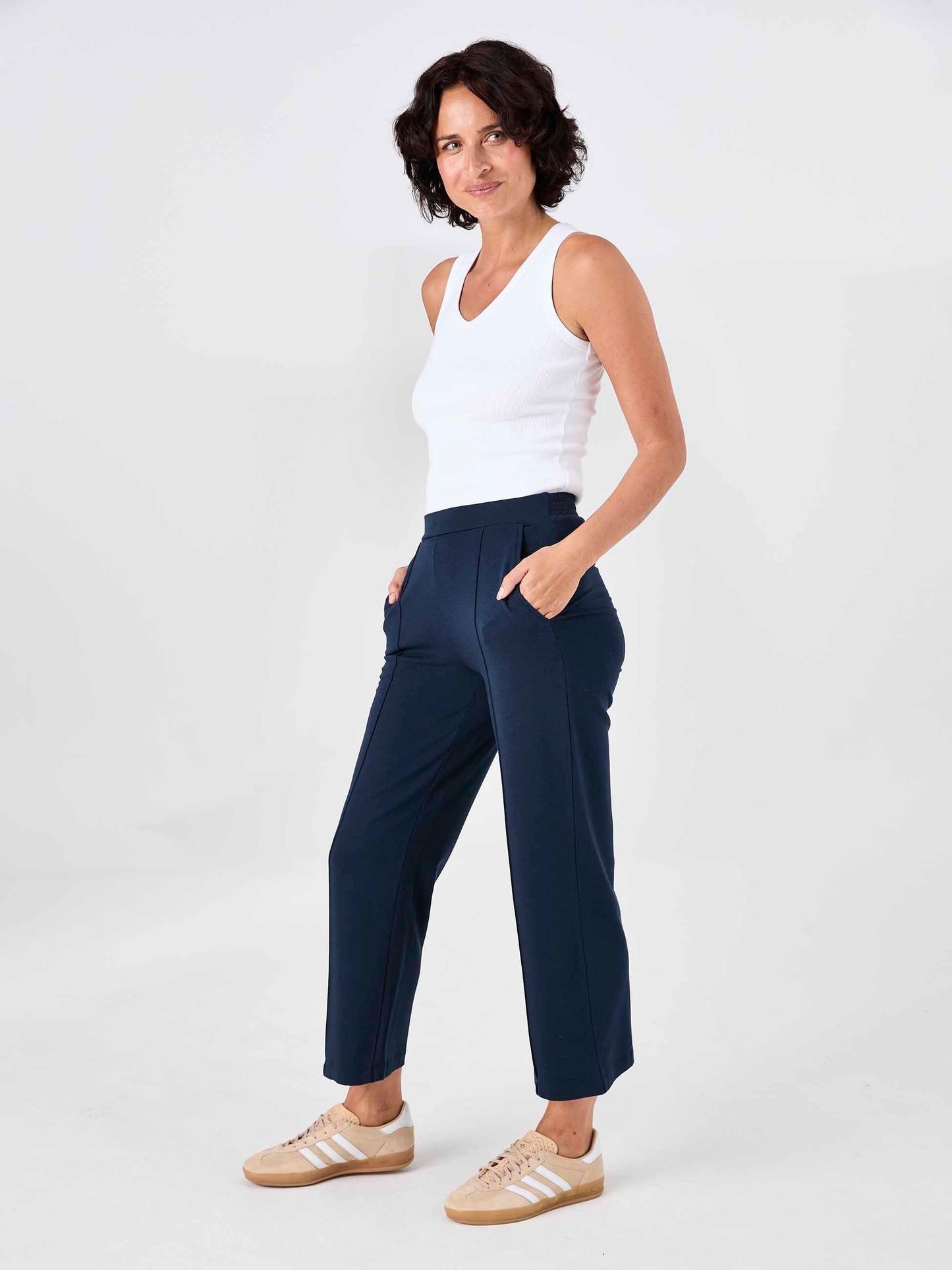 Suit Up Athleisure Pant - Navy