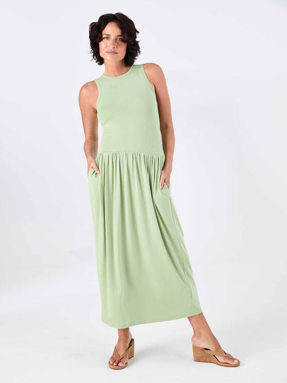 Essential Maxi Dress - Matcha Green