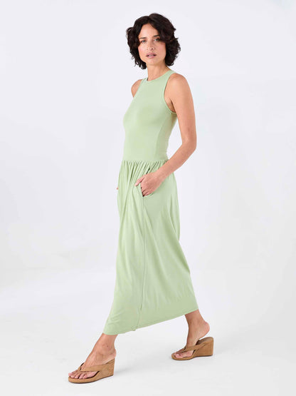 Essential Maxi Dress - Matcha Green