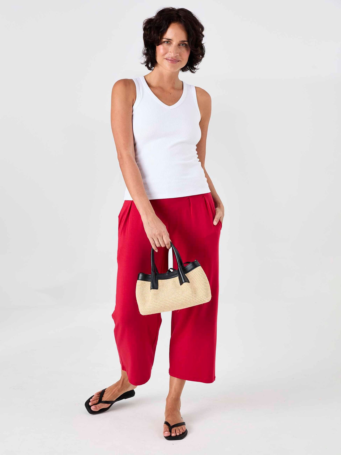 Jett Culottes - Cherry