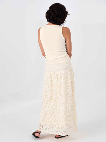 Chantelle Lace Skirt - Antique white