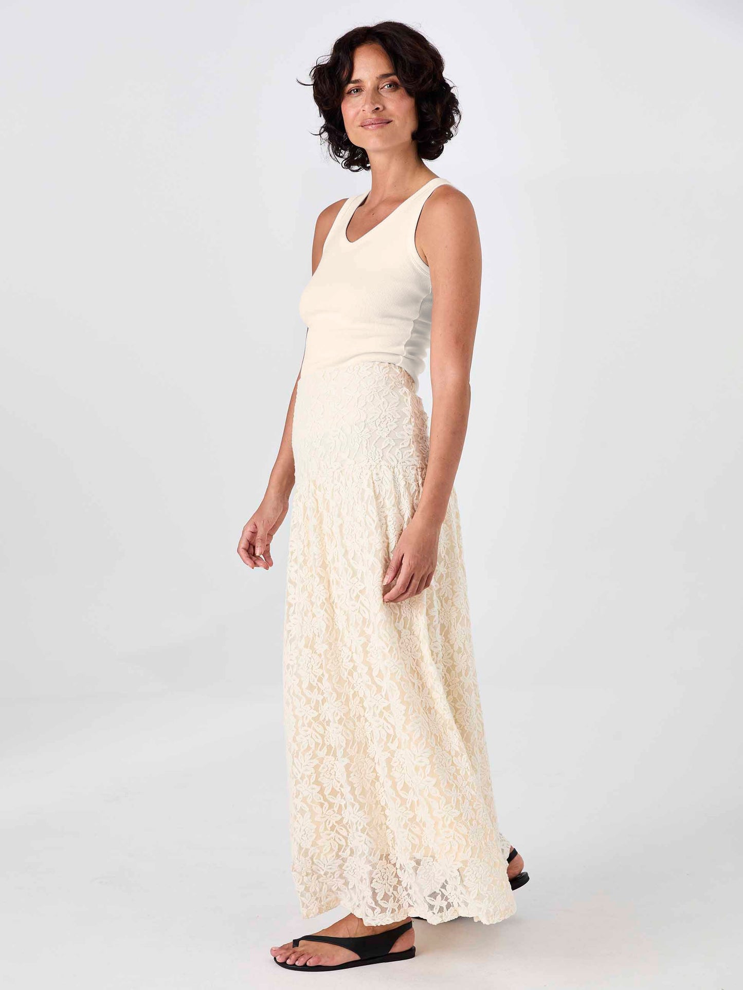 Chantelle Lace Skirt - Antique white