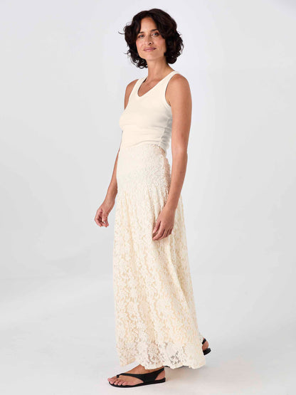 Chantelle Lace Skirt - Antique white