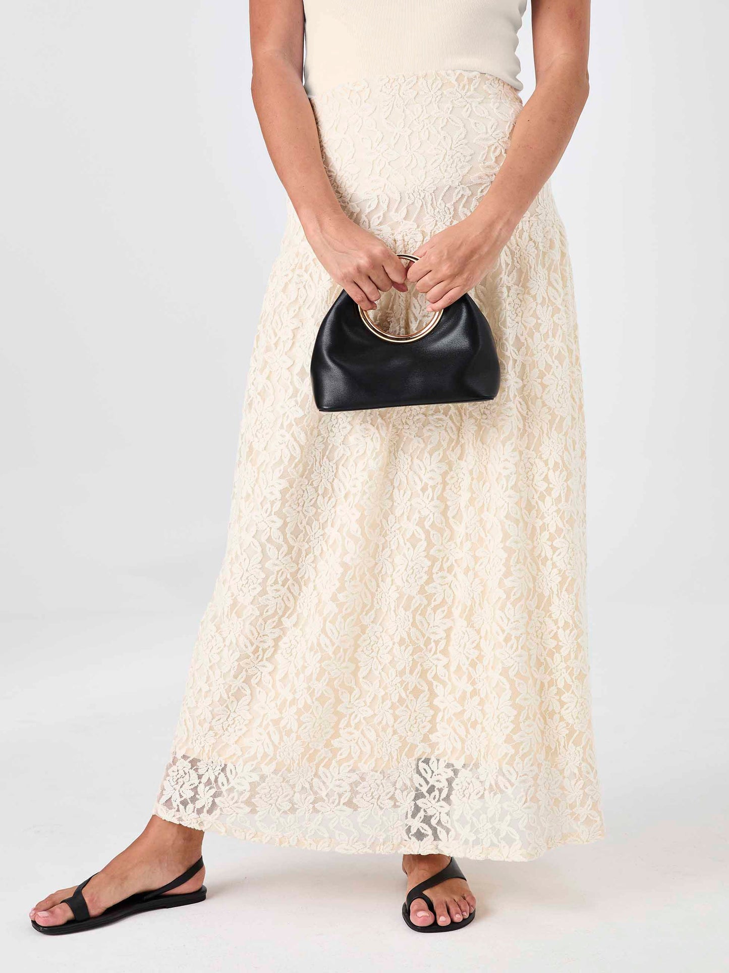 Chantelle Lace Skirt - Antique white