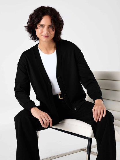 Leighton Sweat Top - Black