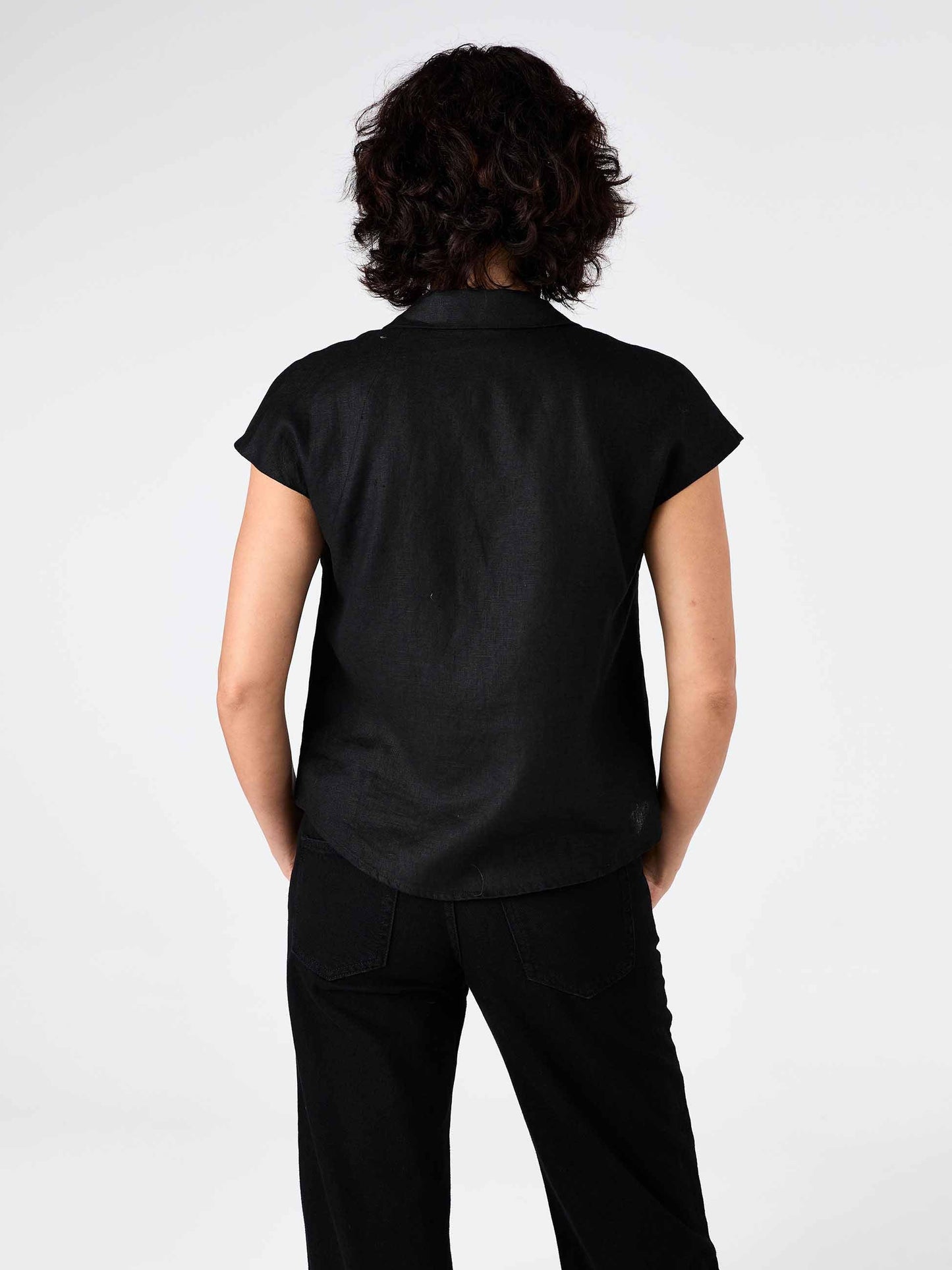 Laurel Linen Shirt - Black