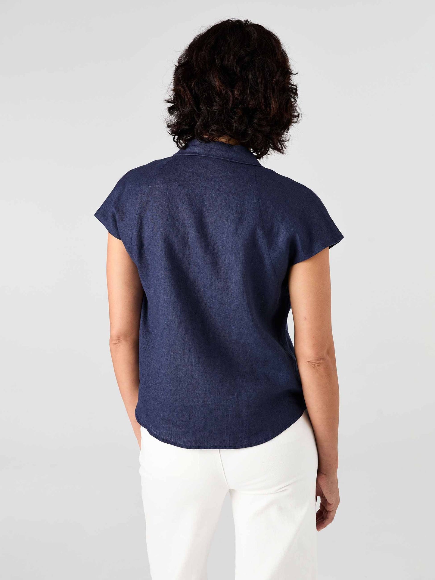 Laurel Linen Shirt - Navy