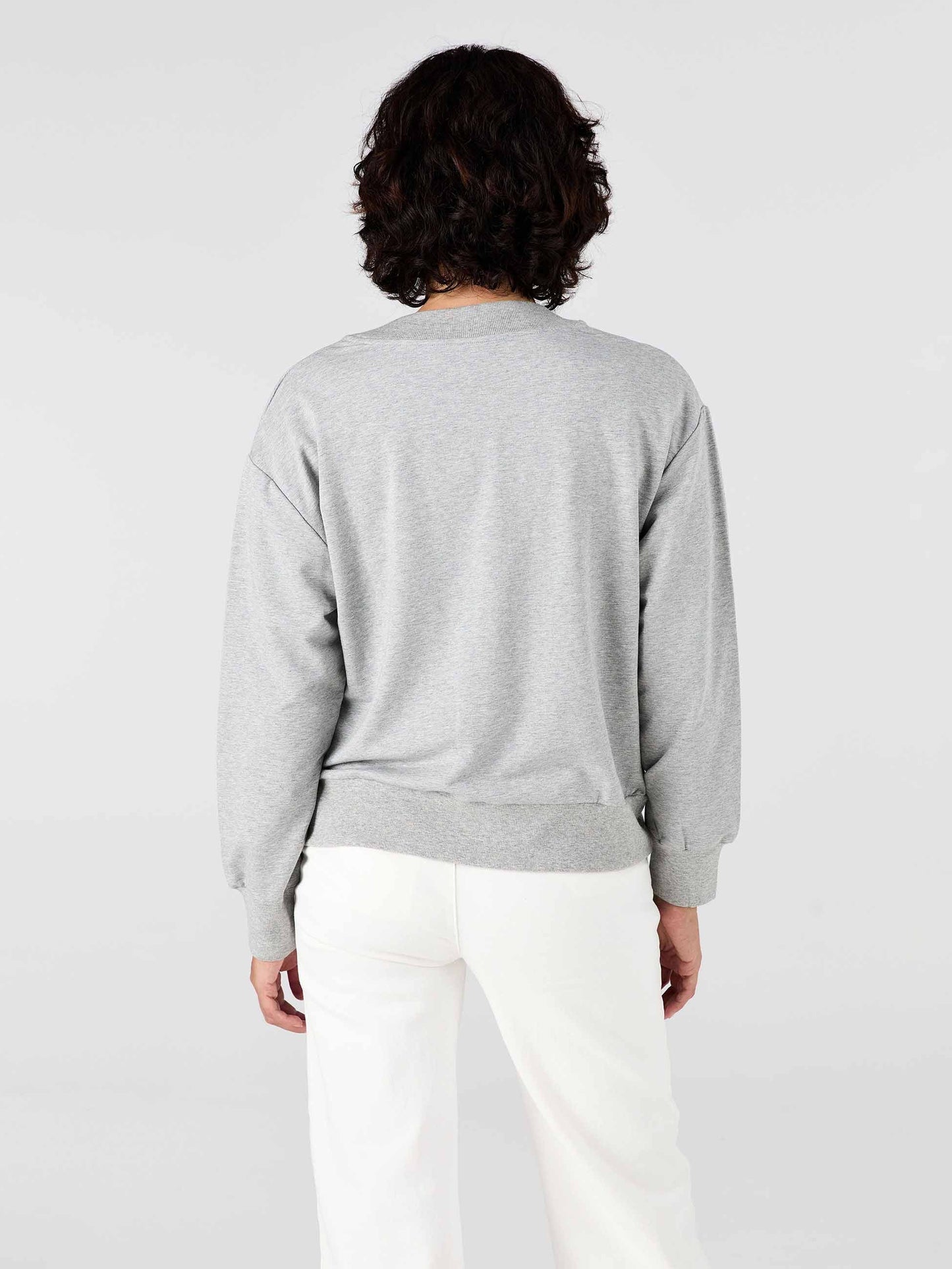 Leighton Sweat Top - Grey Marl