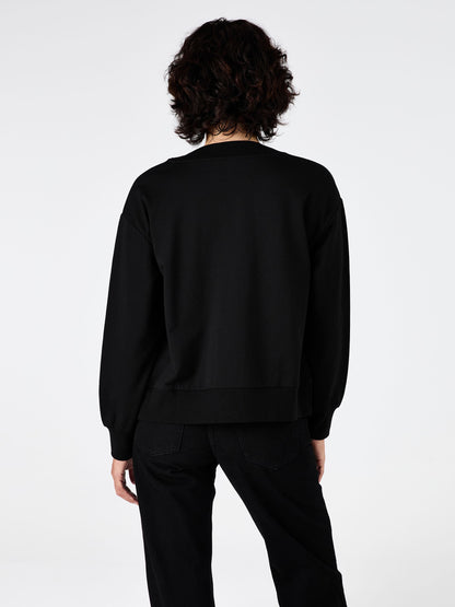 Leighton Sweat Top - Black