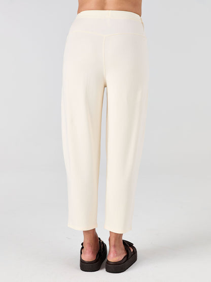 Kyoto Ankle Length French Terry Jogger - Winter White