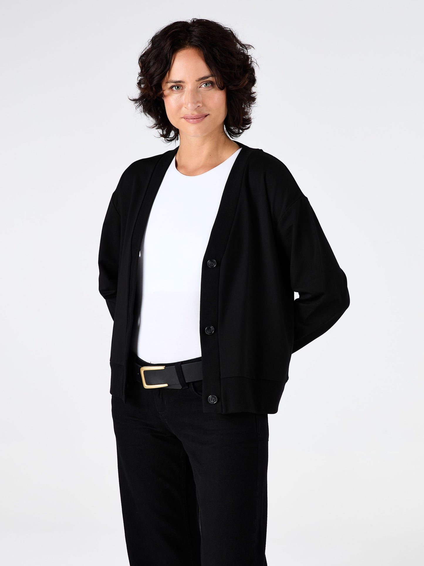 Leighton Sweat Top - Black