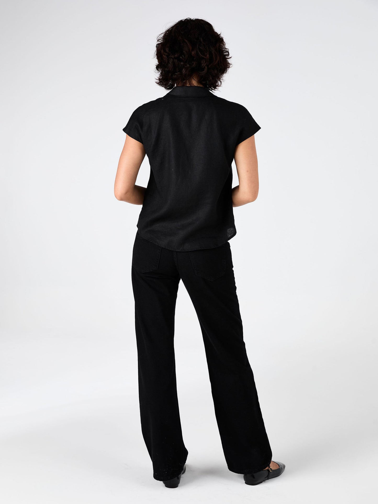 Laurel Linen Shirt - Black