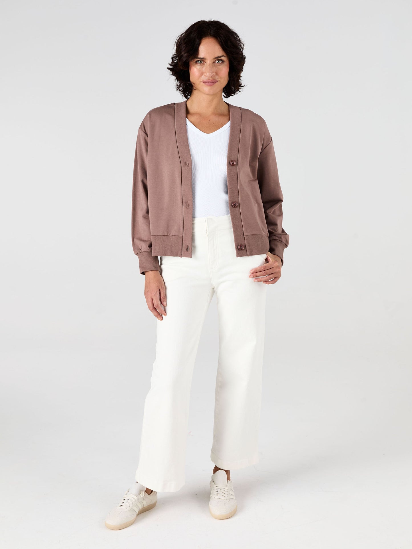 Leighton Sweat Top - Taupe