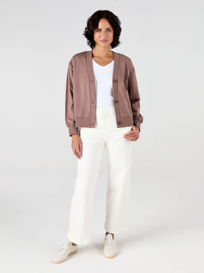 Leighton Sweat Top - Taupe