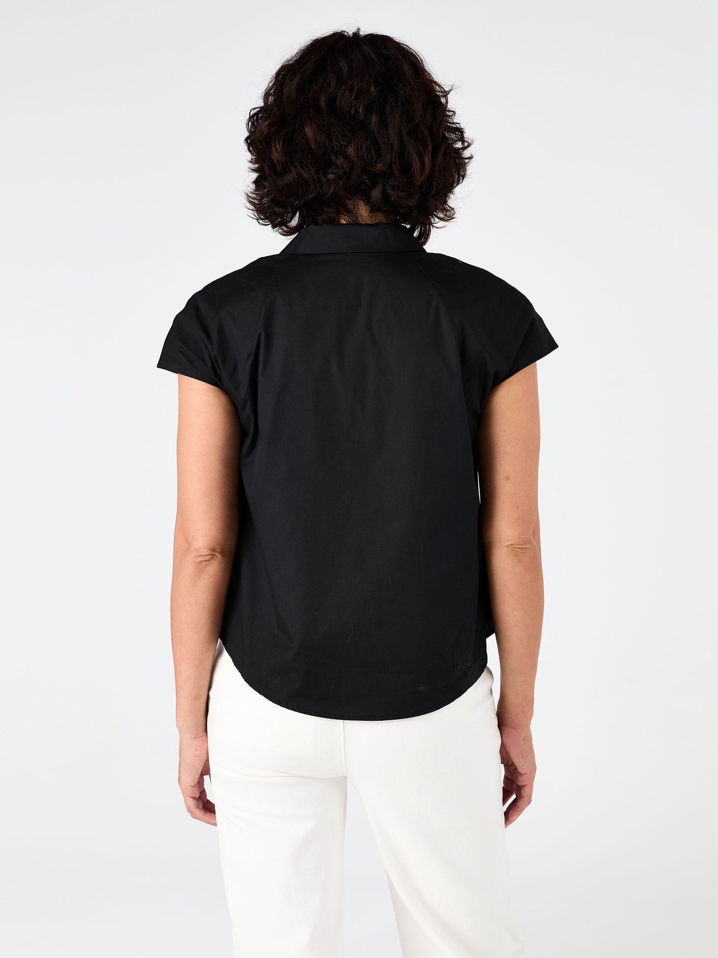 Laurel Poplin Shirt - Black