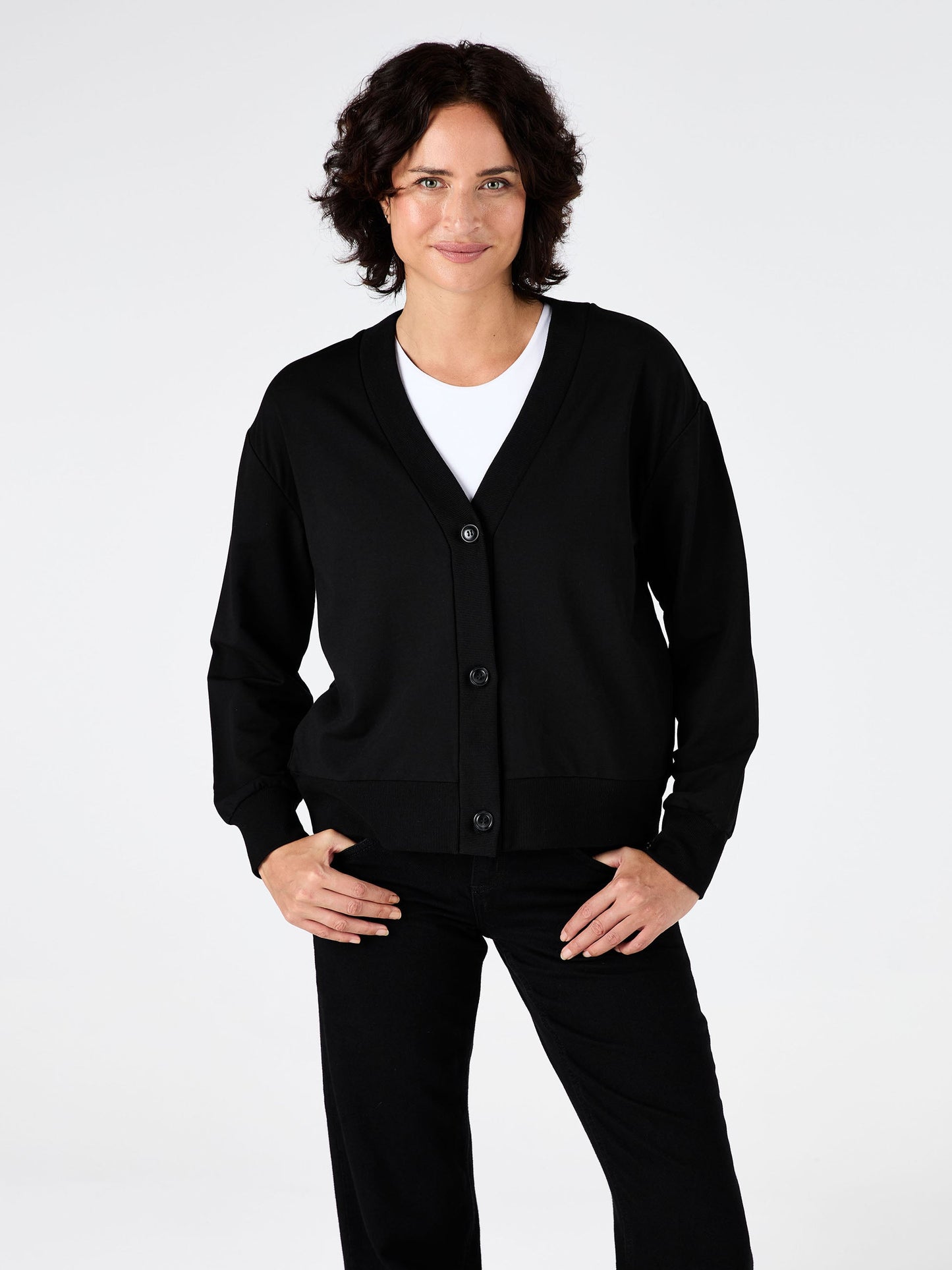 Leighton Sweat Top - Black
