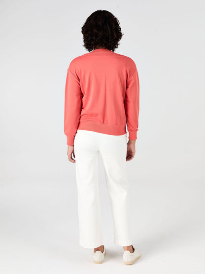 Leighton Sweat Top - Burnt Sienna